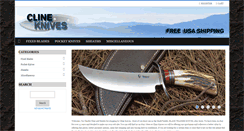 Desktop Screenshot of clineknives.com