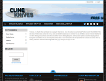 Tablet Screenshot of clineknives.com